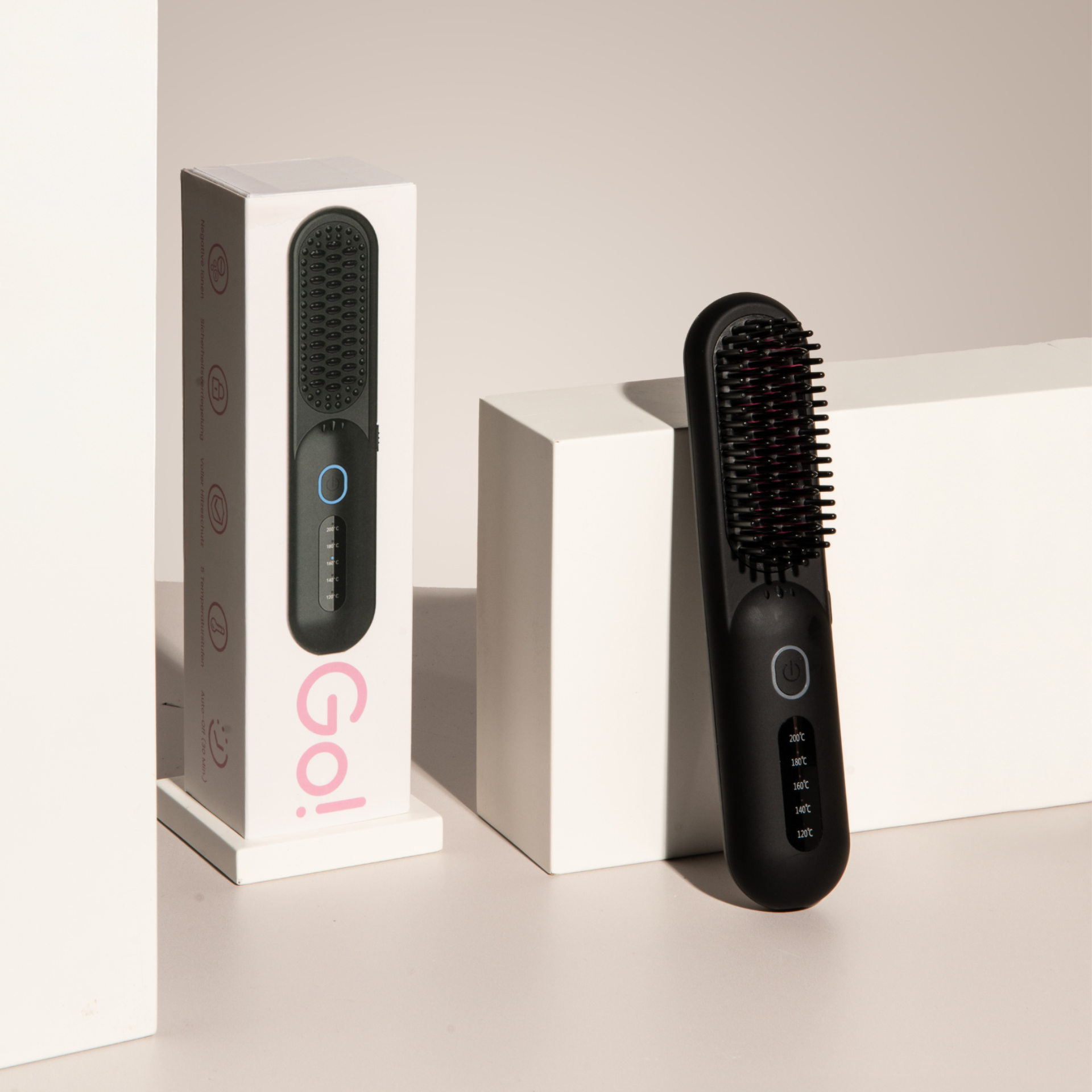 Whipl™ Go! - portable straightening brush