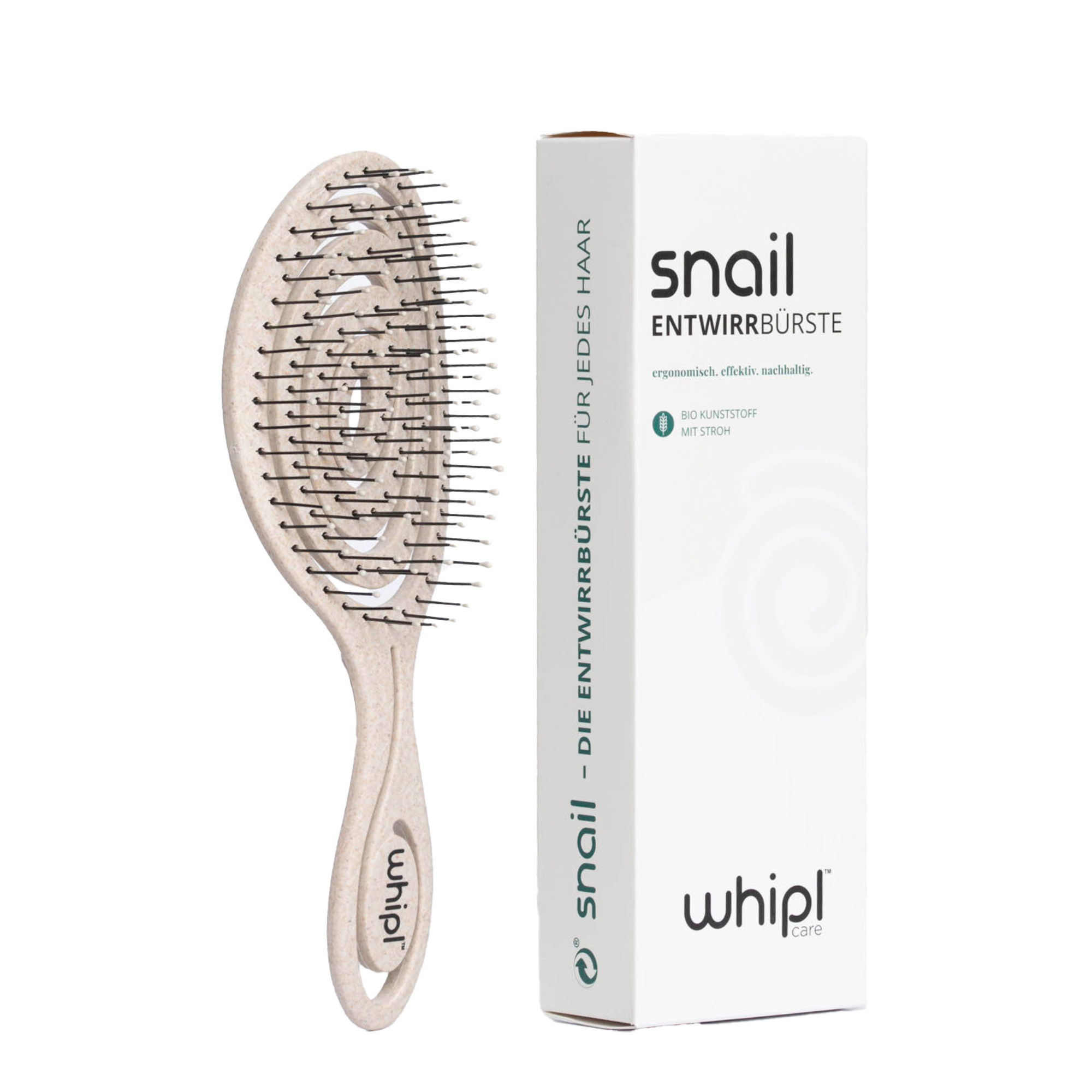 Whipl™ Snail Organic Coil Spring Detangling Brush